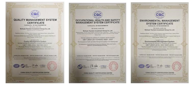 鸿运国际 ISO9001质量治理体系、OHSAS18001职业健康宁静治理体系、ISO14001情况治理体系证书乐成取证
