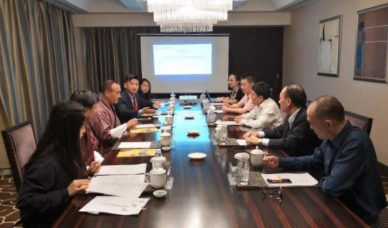 集团领导与不丹国商务代表团座谈交流