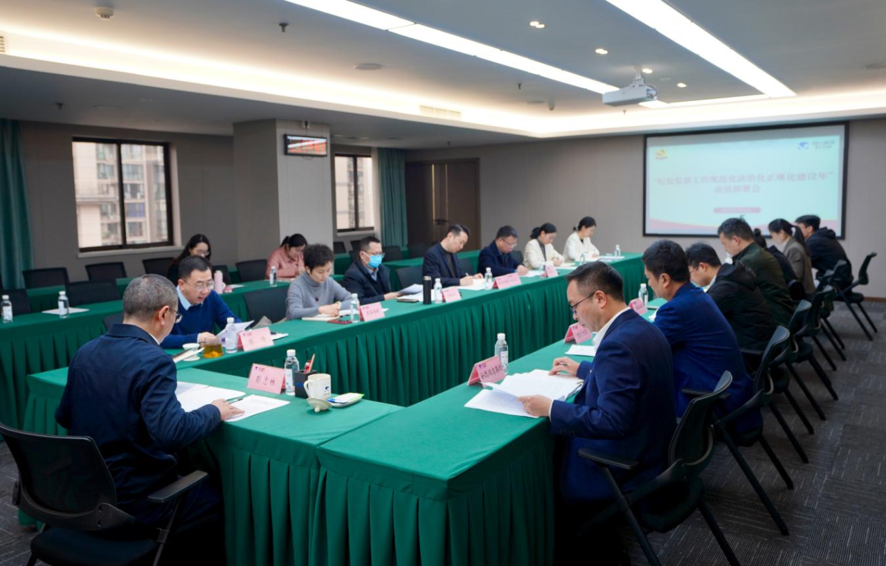 省纪委监委驻省鸿运国际集团纪检监察组召开“纪检监察事情规范化法治化正规化建设年”行动发动安排聚会